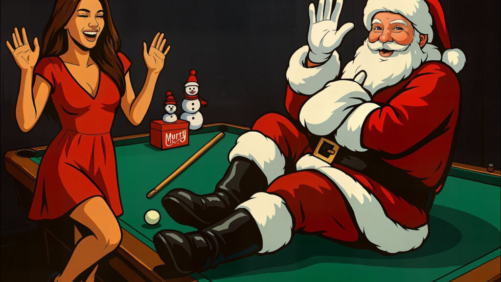 Christmas Pool Trick Shots with Billiard Pro Mary Avina [8K]